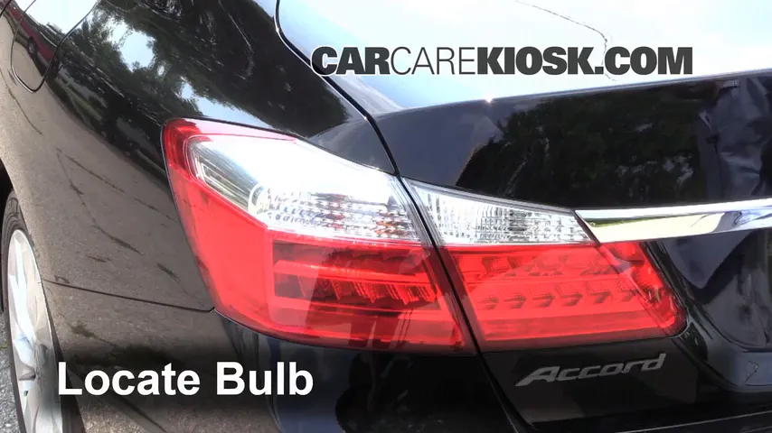 2014 Honda Accord EX-L 3.5L V6 Sedan Luces Luz trasera (reemplazar foco)